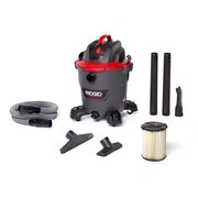 Ridgid Vac, Red 12 Gal Wet/Dry Rt1200 62703